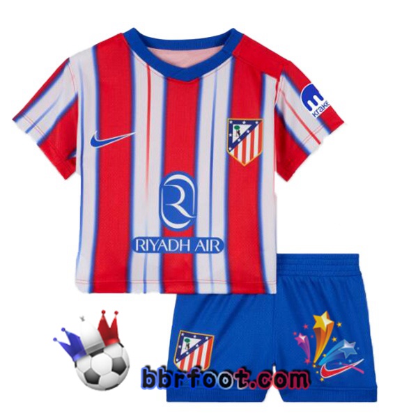 Maillot Foot Atletico Madrid Enfant Domicile Rouge 2024/2025