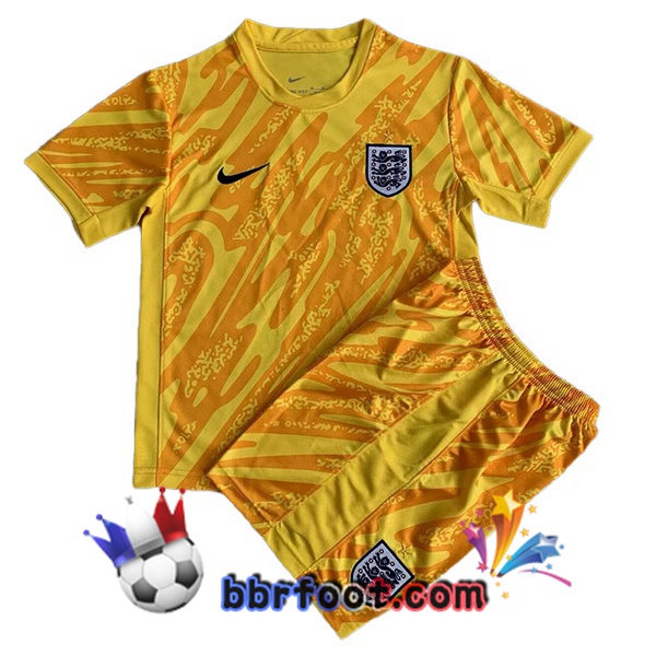 Maillots Equipe De Angleterre Enfant Gardien de but Jaune 2024/2025