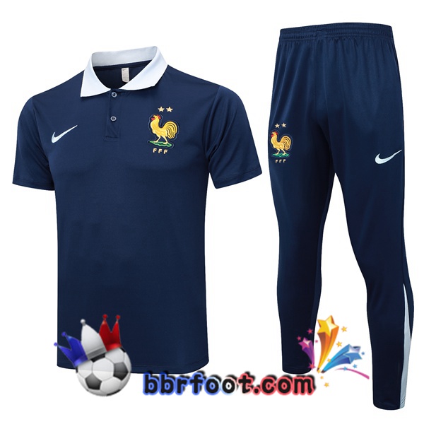 Polo Foot France + Pantalon Bleu Royal 2024/2025