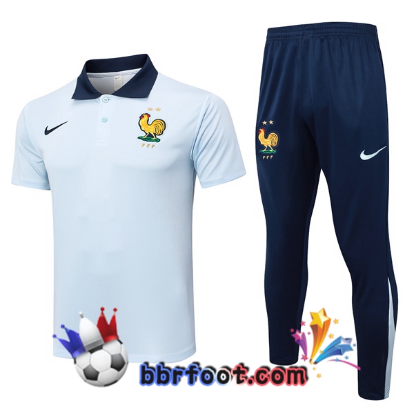 Polo Foot France + Pantalon Bleu 2024/2025
