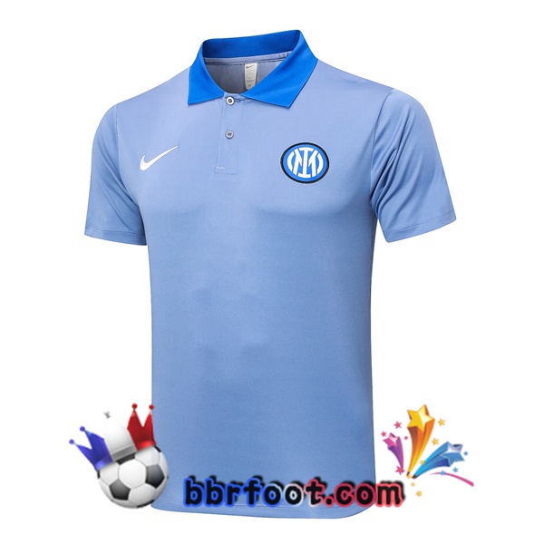 Polo Foot Inter Milan Bleu 2024/2025