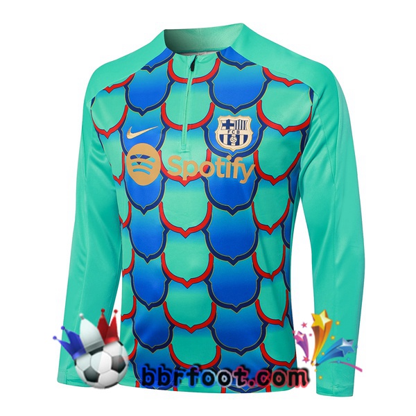 Sweatshirts Homme FC Barcelone Vert 2024/2025
