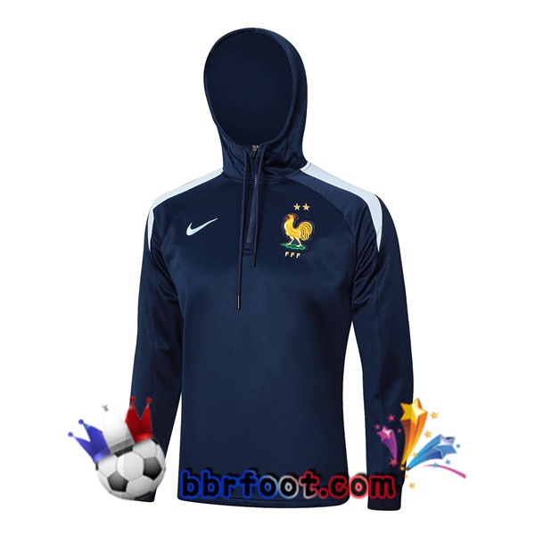 Sweat A Capuche France Bleu Royal 2024/2025
