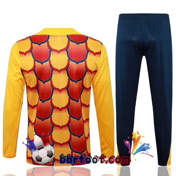 Survetement Foot FC Barcelone Jaune 2024/2025