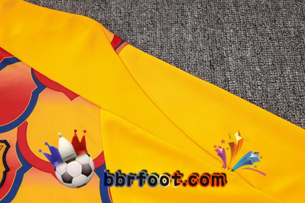 Survetement Foot FC Barcelone Jaune 2024/2025