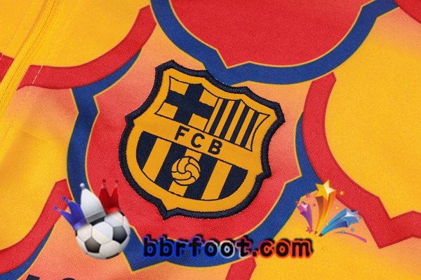 Survetement Foot FC Barcelone Jaune 2024/2025