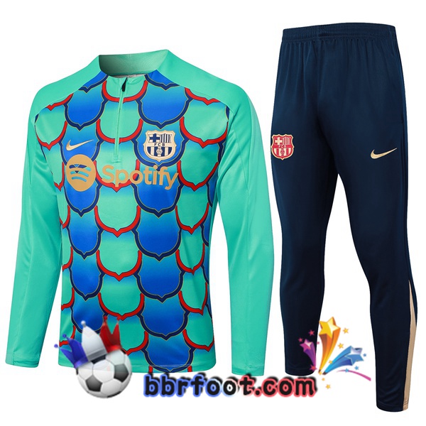 Survetement Foot FC Barcelone Vert 2024/2025