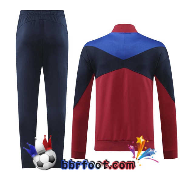 Survetement Foot - Veste FC Barcelone Rouge 2024/2025