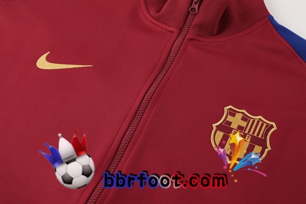Survetement Foot - Veste FC Barcelone Rouge 2024/2025