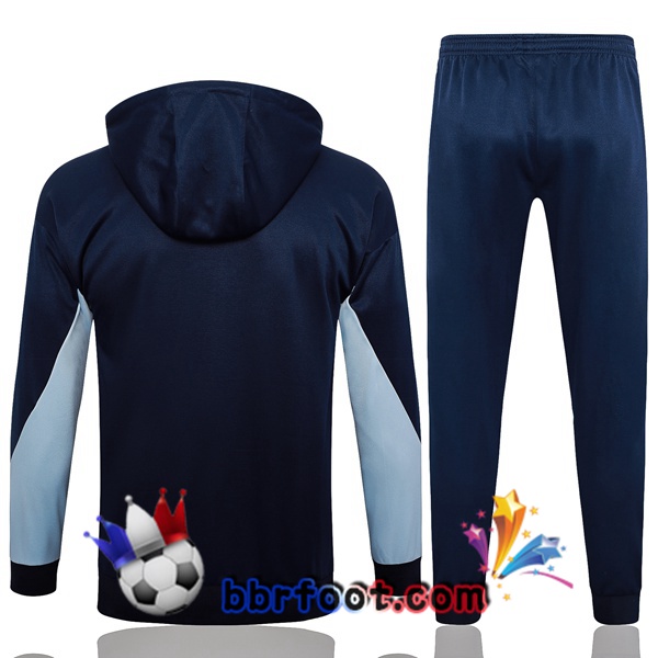 Survetement Foot - Sweat A Capuche France Bleu Royal 2024/2025