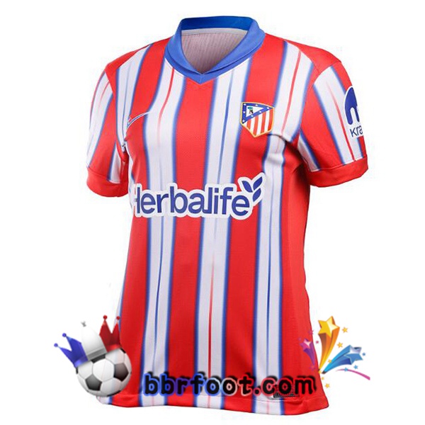 Maillot Foot Atletico Madrid Femme Domicile Rouge 2024/2025