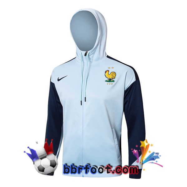 Sweat A Capuche France Bleu 2024/2025