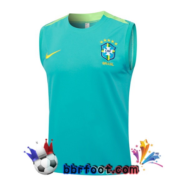 Gilet Foot Bresil Vert 2024/2025