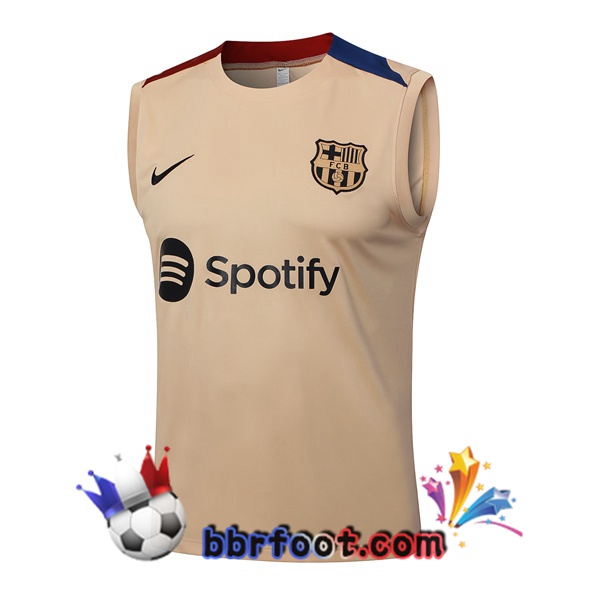Gilet Foot FC Barcelone Jaune 2024/2025