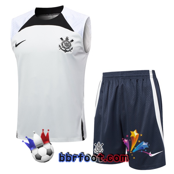 Gilet Foot Corinthians + Shorts Blanc 2024/2025