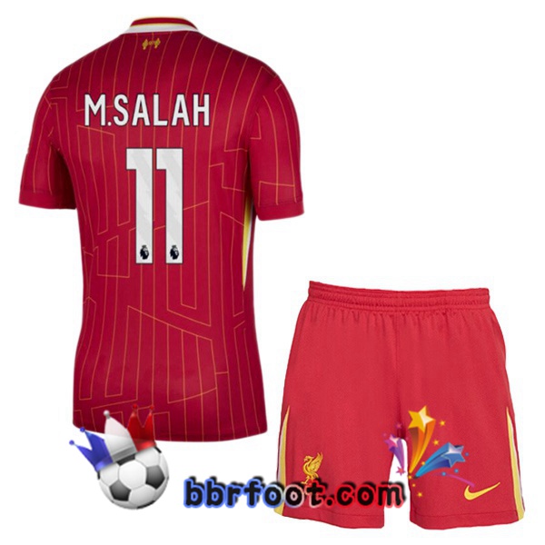 Maillot Foot FC Liverpool (M.SALAH 11) Enfant Domicile Rouge 2024/2025
