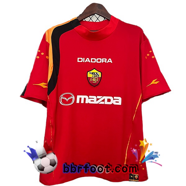 Maillot Foot AS Roma Retro Domicile Rouge 2004-2005