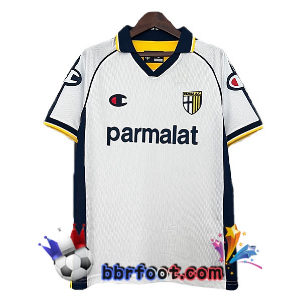 Maillot Foot Parma Calcio Retro Exterieur Blanc 2003-2004