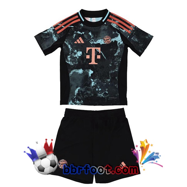 Maillot Foot Bayern Munich Enfant Exterieur Noir 2024/2025