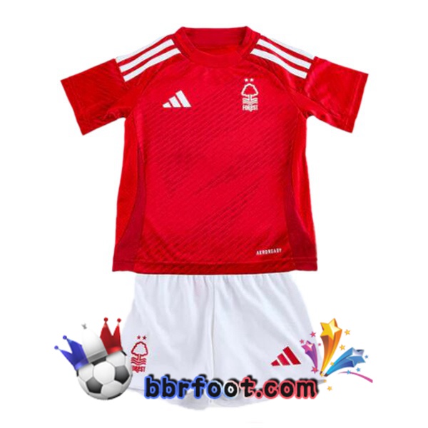 Maillot Foot Nottingham Forest Enfant Domicile Rouge 2024/2025