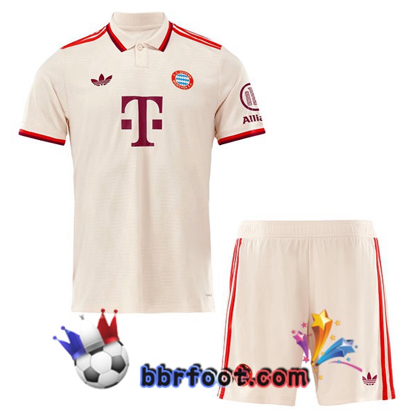 Maillot Foot Bayern Munich Enfant Third Jaune 2024/2025
