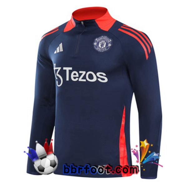 Sweatshirts Homme Manchester United Bleu Royal 2024/2025