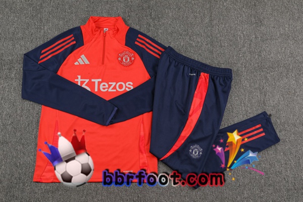 Survetement Foot Manchester United Orange 2024/2025