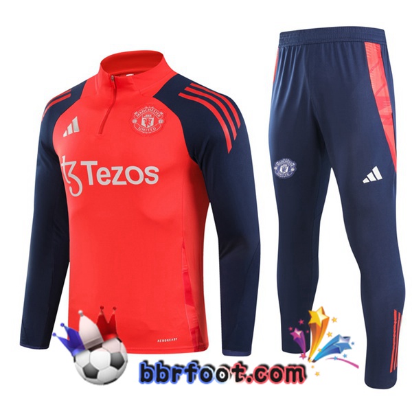 Survetement Foot Manchester United Orange 2024/2025