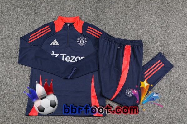 Survetement Foot Manchester United Bleu Royal 2024/2025