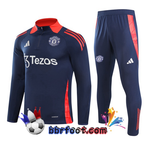 Survetement Foot Manchester United Bleu Royal 2024/2025