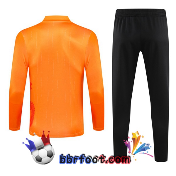 Survetement Foot Real Madrid Orange 2024/2025