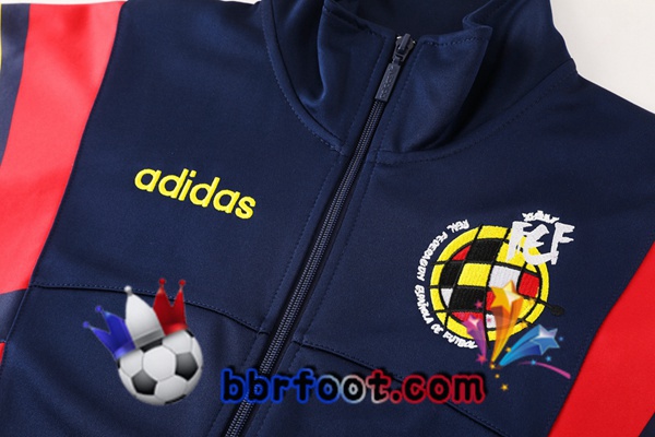 Survetement Foot - Veste Espagne Bleu Royal 2024/2025