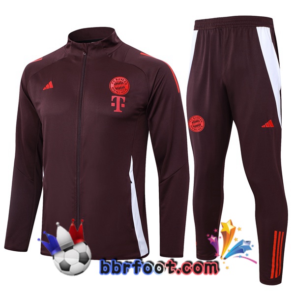 Survetement Foot - Veste Bayern Munich Marron 2024/2025
