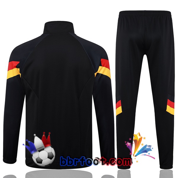 Survetement Foot - Veste Allemagne Noir 2024/2025