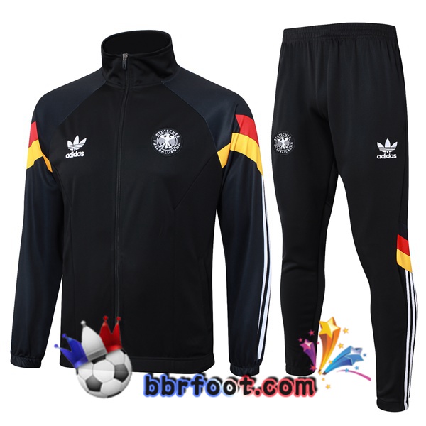 Survetement Foot - Veste Allemagne Noir 2024/2025