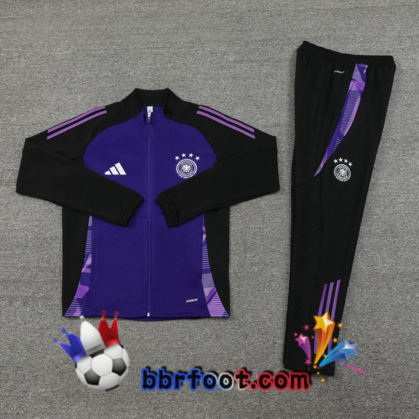 Survetement Foot - Veste Allemagne Pourpre 2024/2025
