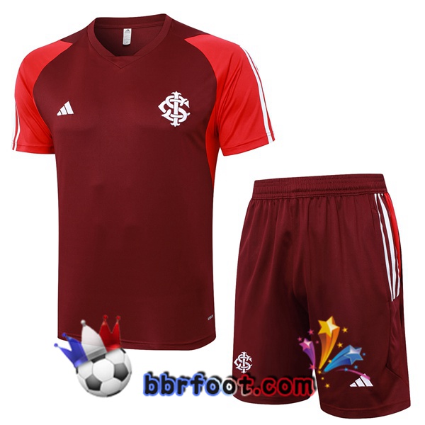 Ensemble Training T-Shirts Flamengo + Shorts Rouge 2024/2025