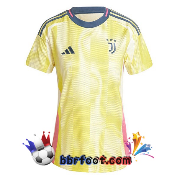 Maillot Foot Juventus Femme Exterieur Jaune 2024/2025