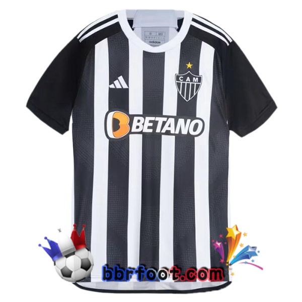 Maillot Foot Atletico Mineiro Domicile Noir Blanc 2024/2025