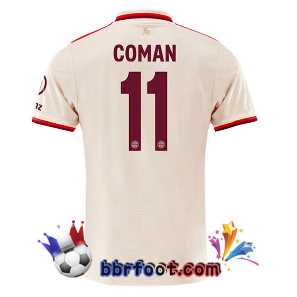Maillot Foot Bayern Munich (Coman 11) Third Jaune 2024/2025