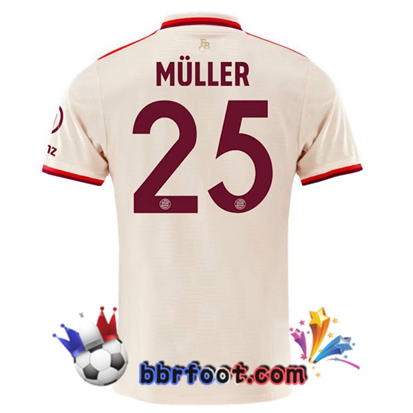 Maillot Foot Bayern Munich (Müller 25) Third Jaune 2024/2025