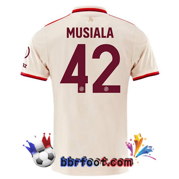 Maillot Foot Bayern Munich (Musiala 42) Third Jaune 2024/2025
