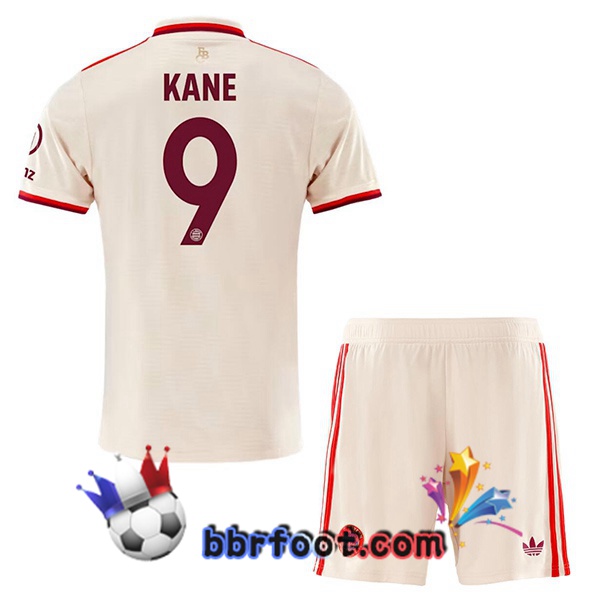 Maillot Foot Bayern Munich (Kane 9) Enfant Third Jaune 2024/2025