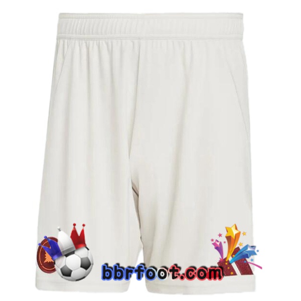 Short Foot AS Roma Exterieur Blanc 2024/2025