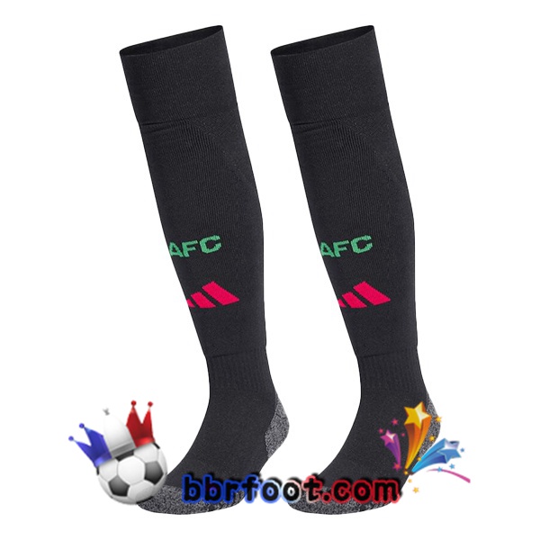 Chaussettes Foot Arsenal Exterieur Noir 2024/2025