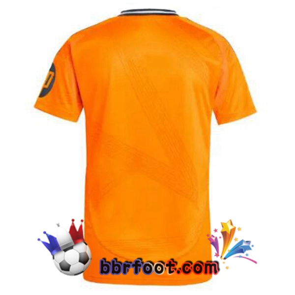 Maillot Foot Real Madrid Exterieur Orange 2024/2025
