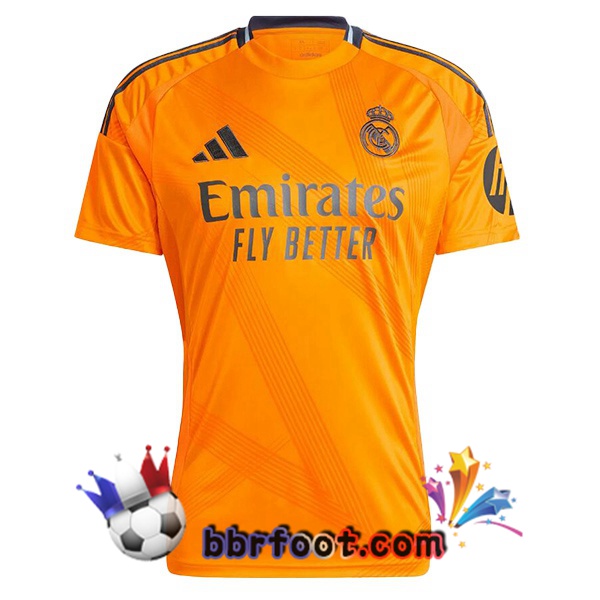 Maillot Foot Real Madrid Exterieur Orange 2024/2025
