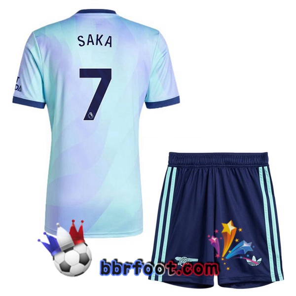 Maillot Foot Arsenal (SAKA 7) Enfant Third Bleu 2024/2025