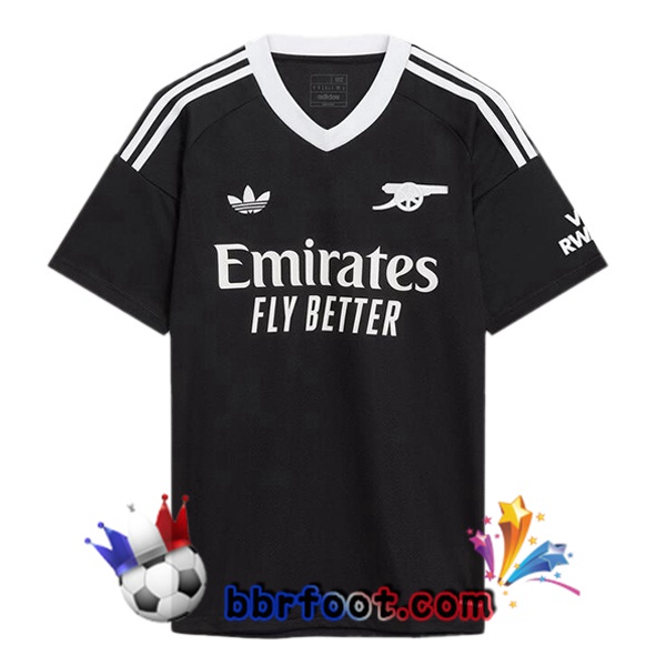 Maillot Foot Arsenal Gardien de but Noir 2024/2025 Maillot Foot Arsenal Gardien de but Noir 2024/2025