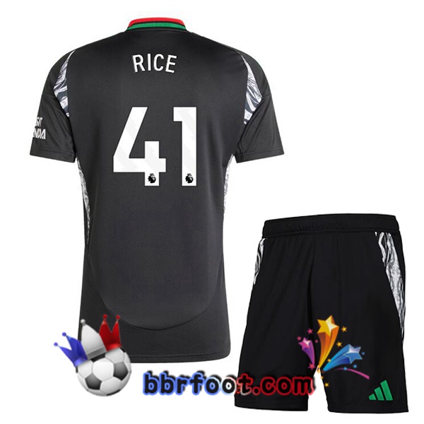 Maillot Foot Arsenal (RICE 41) Enfant Exterieur Noir 2024/2025